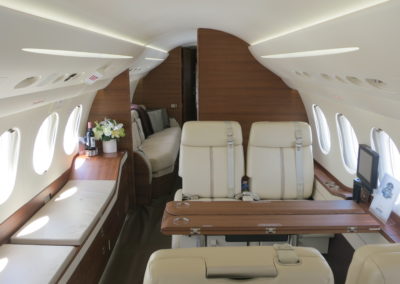 Cabine du jet privé Dassault Falcon 7X