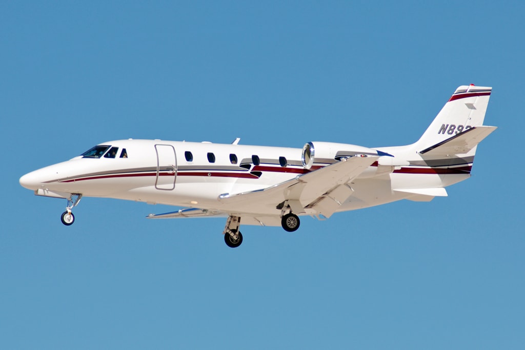 Cessna Citation Excel XL in flight