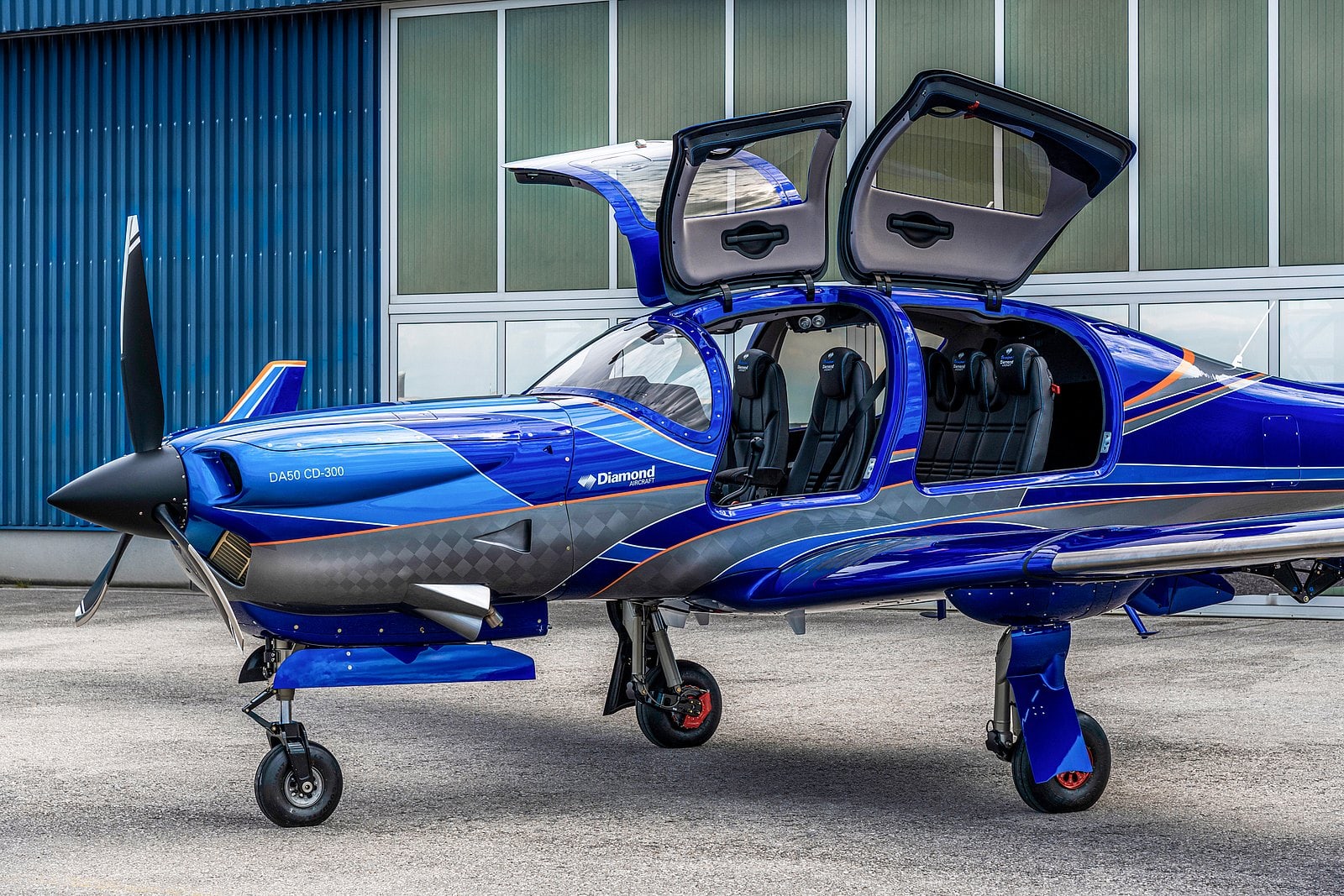 The Diamond Aircraft DA50RG on ground