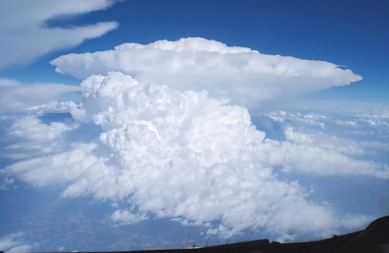 Cumulus view from cockpit