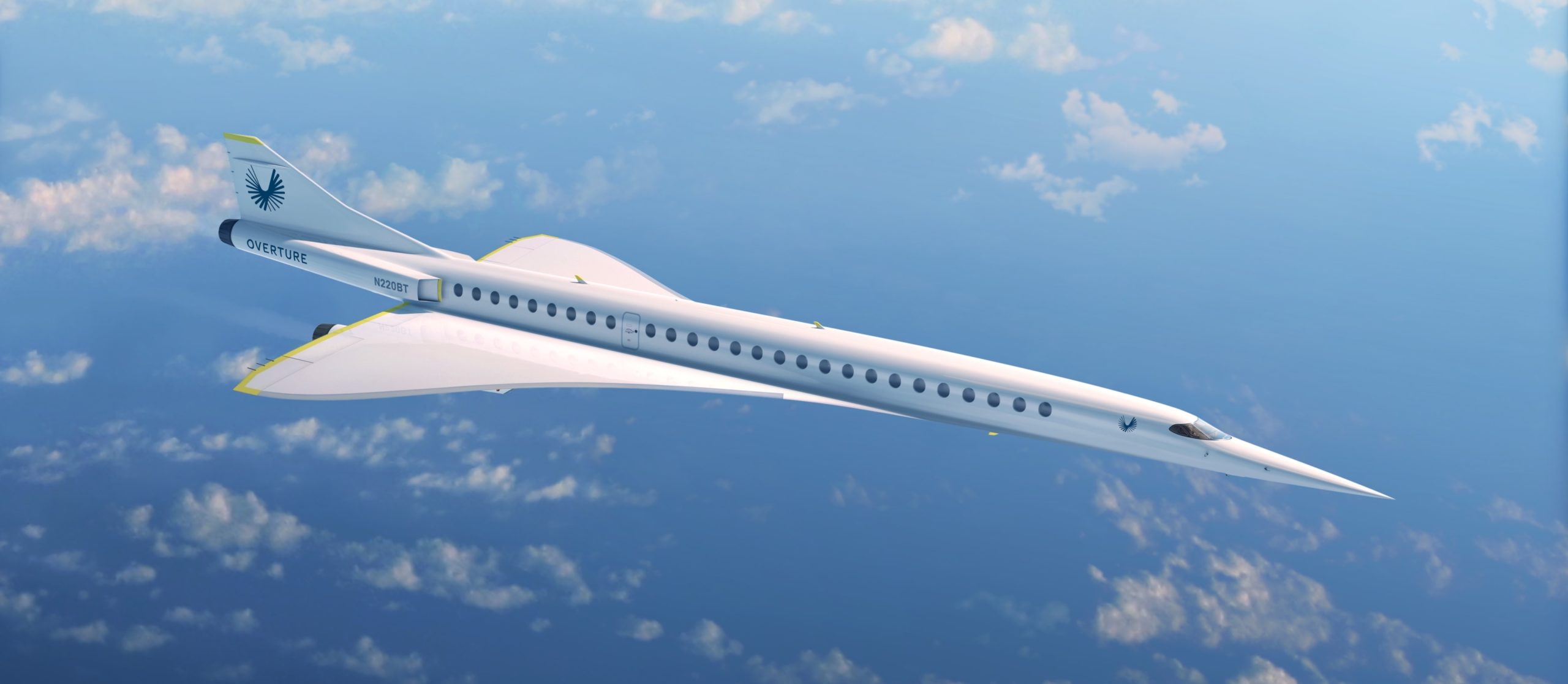 The Boom Supersonic Overture cruising 