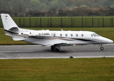 The Cessna Citation XLS+ taxiing