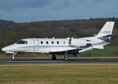 The Cessna Citation XLS+ on runway