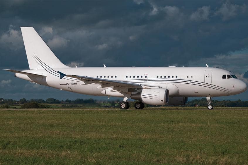 Charter an Airbus A319 Corporate Jet VIP