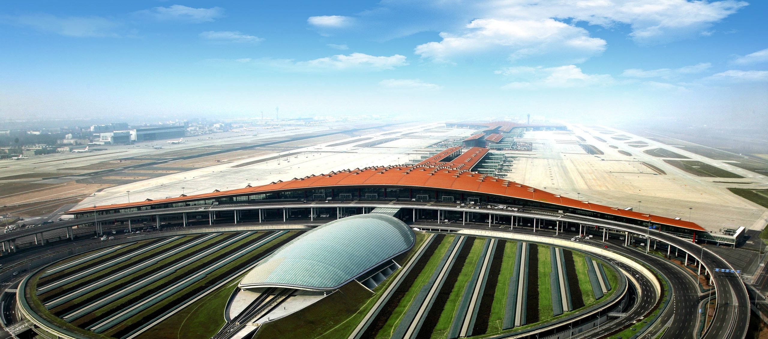 Beijing Capital Airport Aerial View