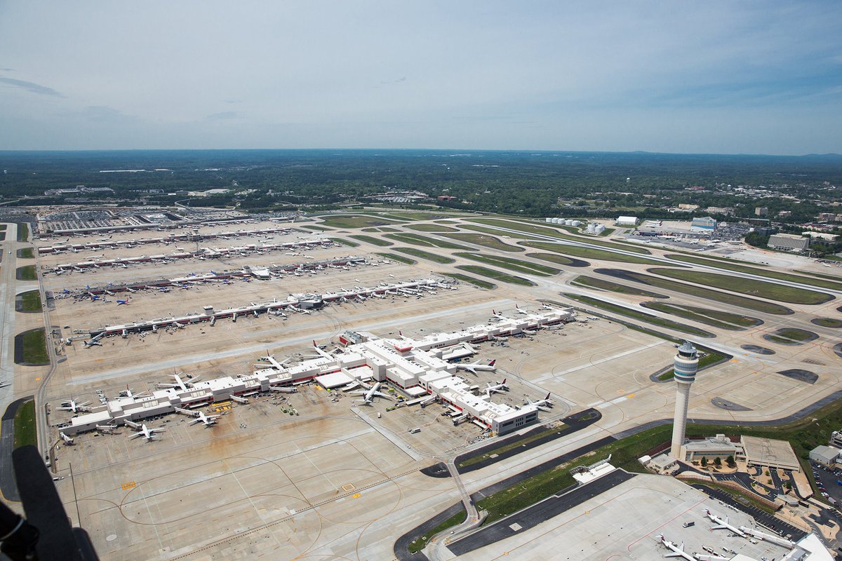 Atlanta Airport Aerial View