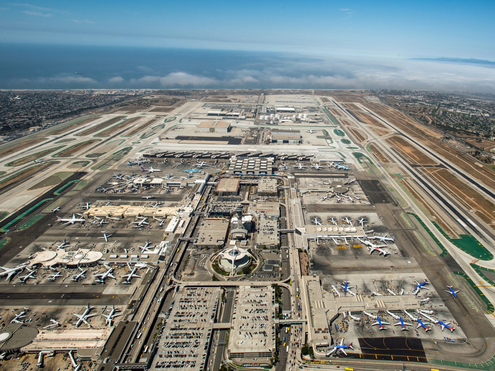 Los Angeles Airport Aerial View