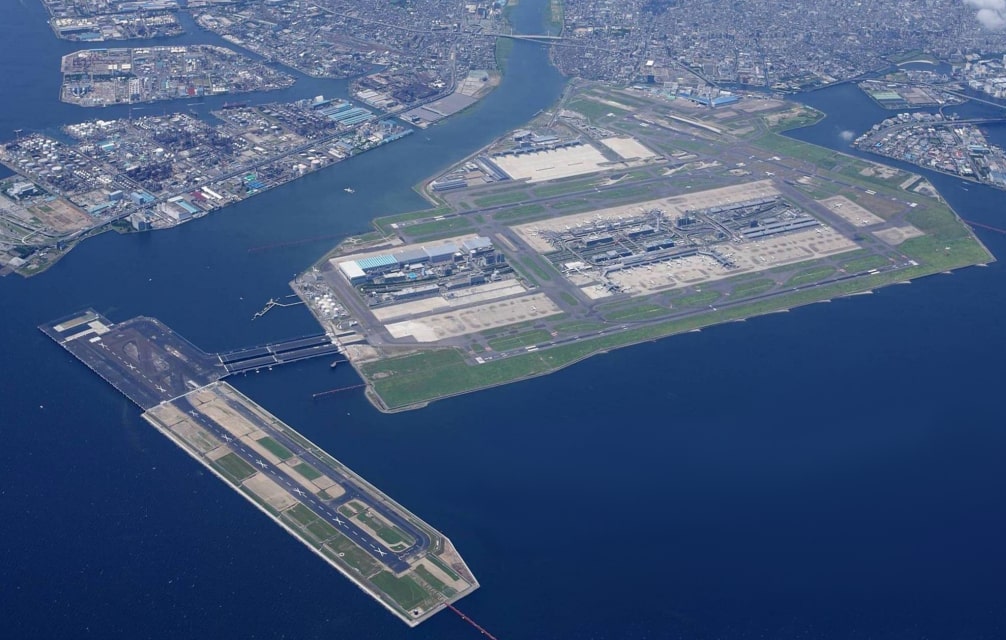 Tokyo Haneda Airport Aerial View