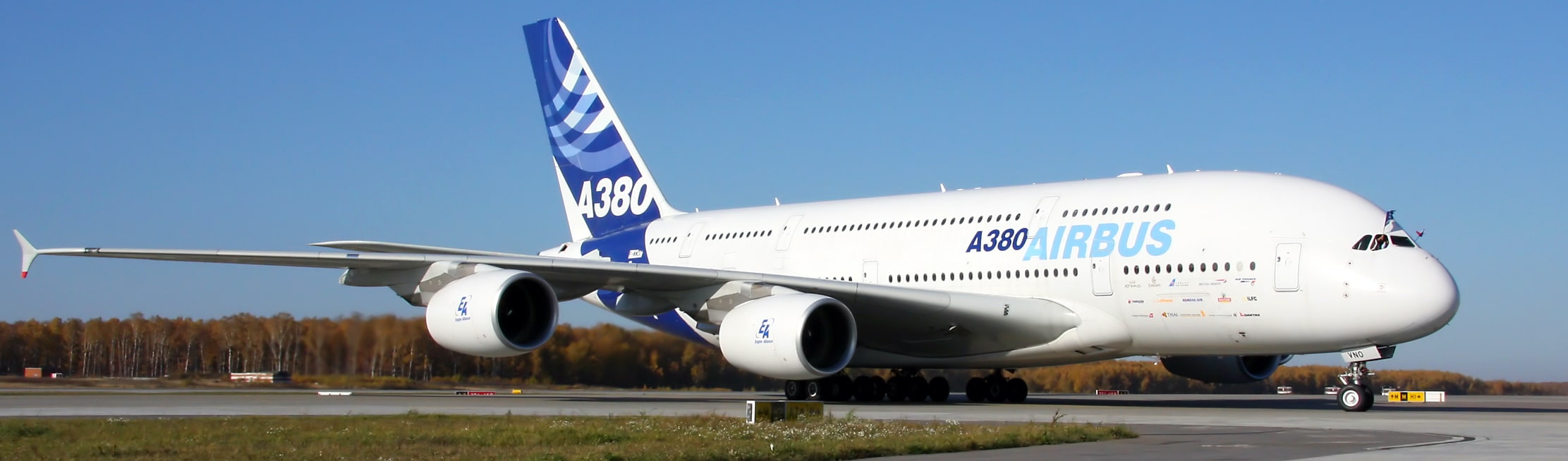 White Airbus A380 Menkor Aviation