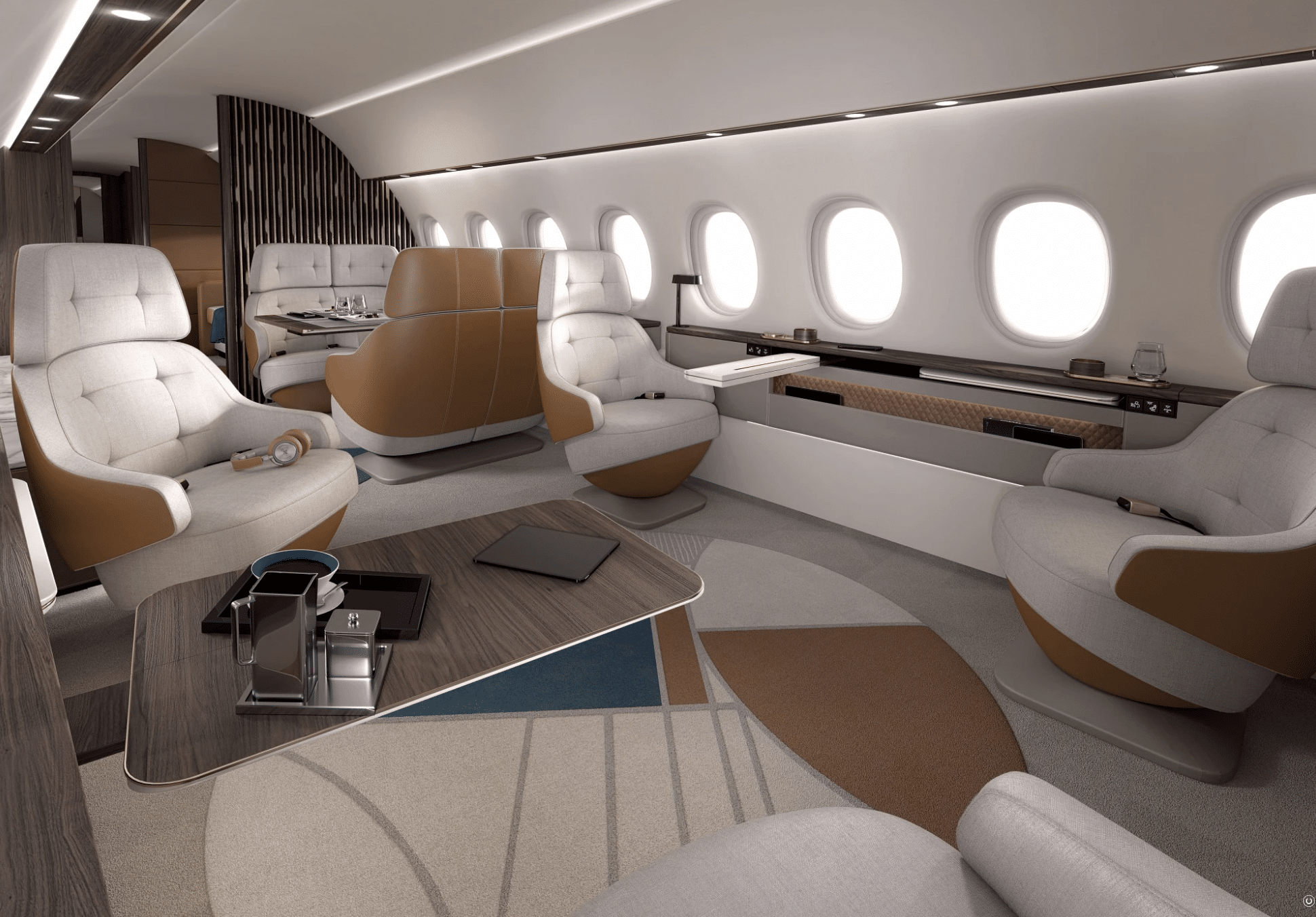 Cabine du Dassault Falcon 10x