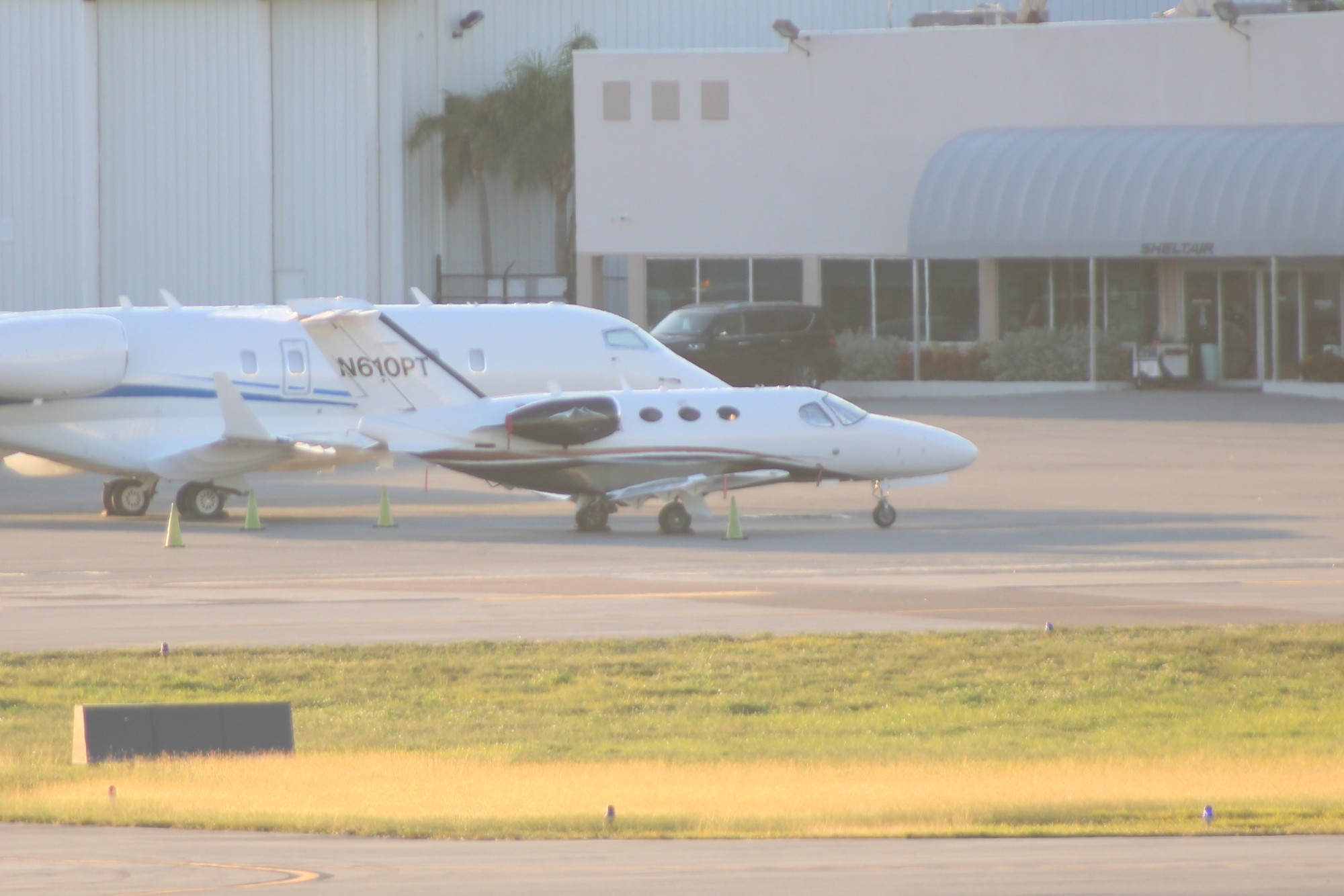 Cessna Citation Mustang, jet d’affaires léger, sur l’aire de trafic