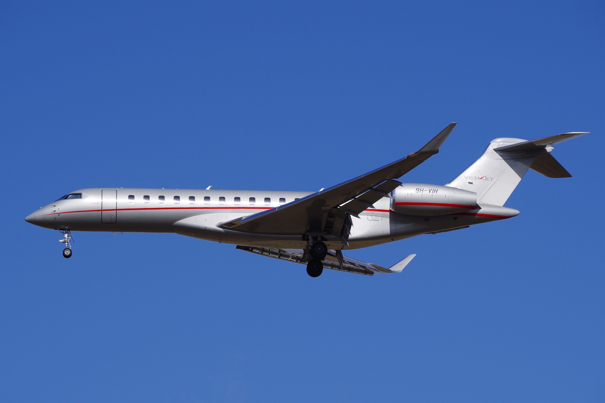 Bombardier Global 7500, jet d’affaires long-courrier, au parking